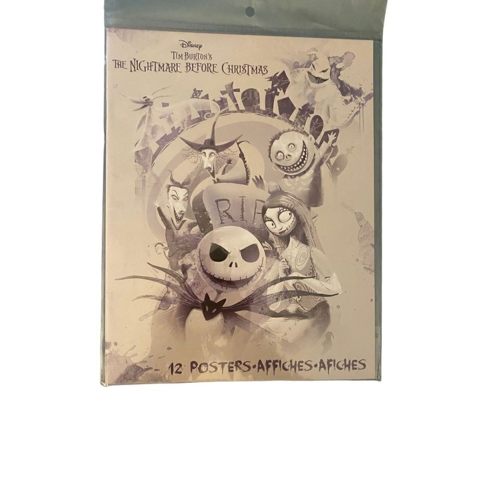 NWT Disney nightmare before Christmas 10 poster collection set